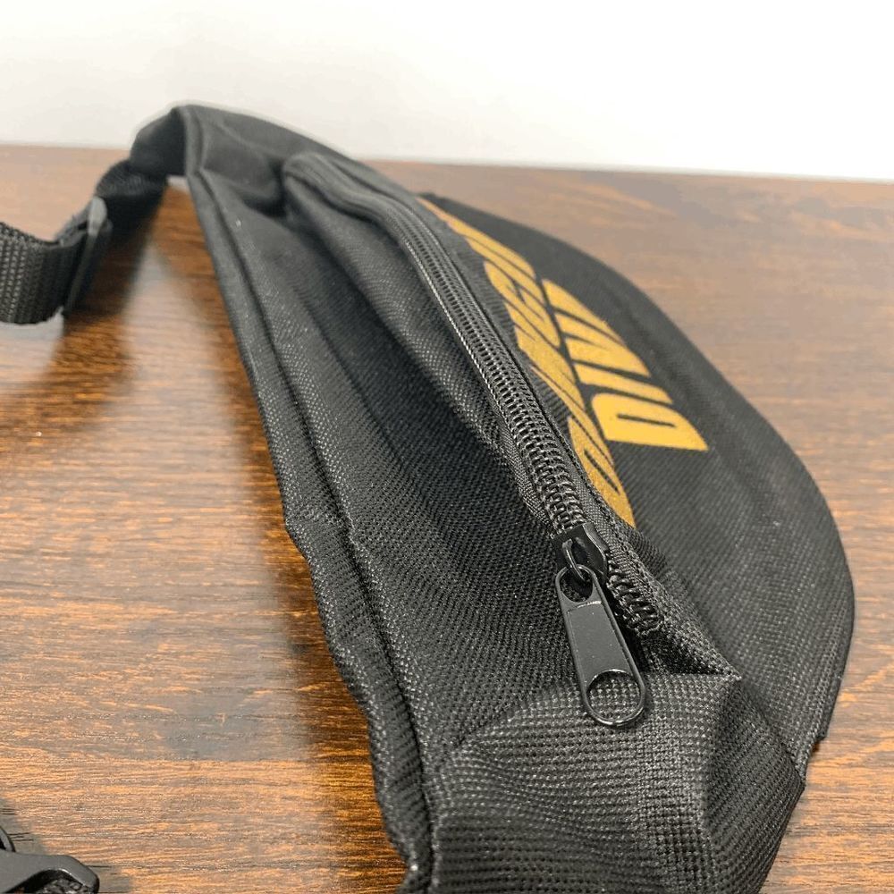 NWOT Dancing Diva Gold Lettering Adjustable Strap Pack Waist Bag Black - Picture 4 of 5